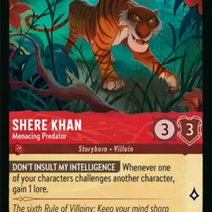 ROTF: 126 Shere Khan - Menacing Predator (Rare)