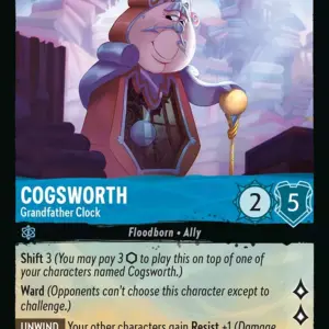 ROTF: 142 Cogsworth - Grandfather Clock (Super Rare)