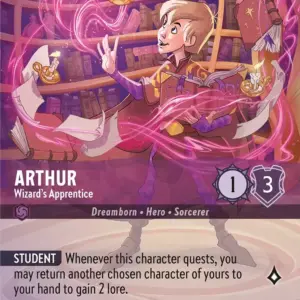 ROTF: 207 Arthur - Wizard's Apprentice (Alternate Art) (Enchanted)