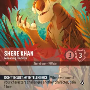 ROTF: 212 Shere Khan - Menacing Predator (Alternate Art) (Enchanted)