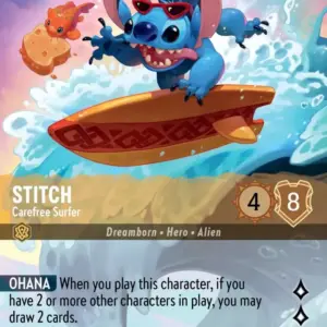 TFC: 206 Stitch - Carefree Surfer (Alternate Art) (Enchanted)