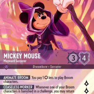 TFC: 208 Mickey Mouse - Wayward Sorcerer (Alternate Art) (Enchanted)