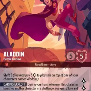TFC: 211 Aladdin - Heroic Outlaw (Alternate Art) (Enchanted)