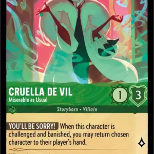 TFC: 72 Cruella de Vil - Miserable as Usual (Rare)