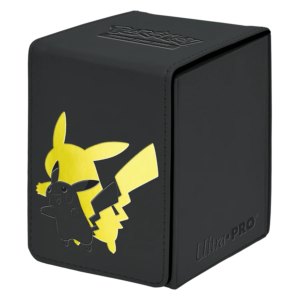 Alcove Flip Deck Box - Pikachu (Black/Gold)